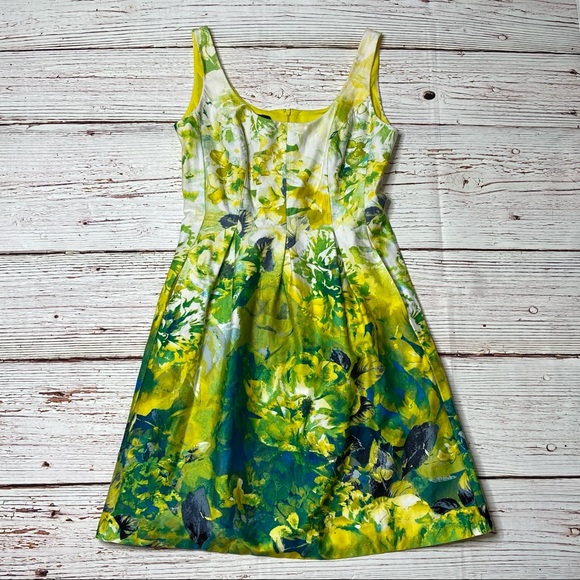 Nine West Floral Print A-Line Dress Sz 6 - Picture 2 of 16